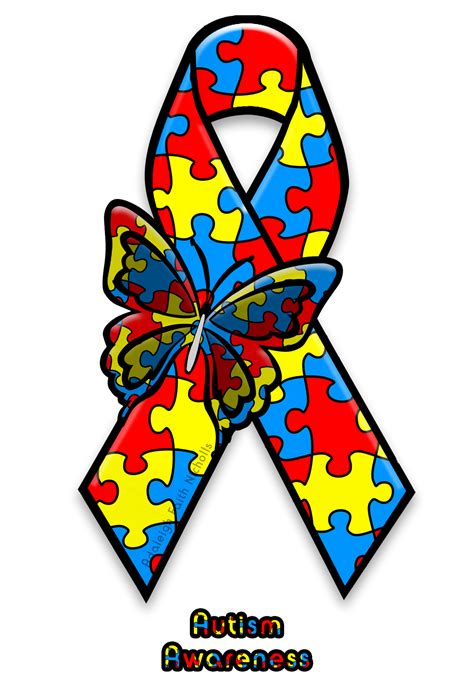 Autism Awareness Ribbon By Adaleighfaith On Deviantart