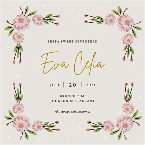 Contoh Desain Undangan Ulang Tahun Gratis - Canva