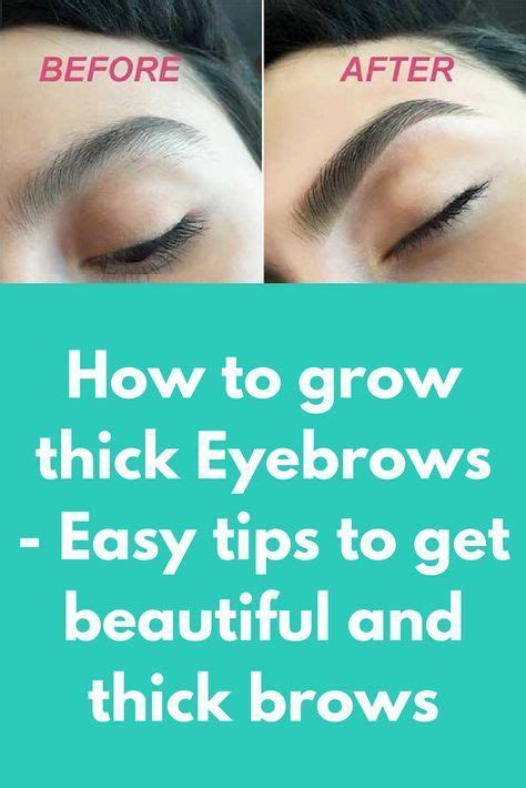 How To Grow Thick Eyebrows Easy Tips To Get Beautiful And Thick Brows