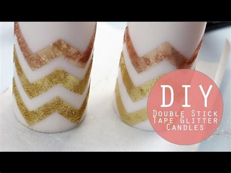 Diy Glitter Candles Holiday Crafting