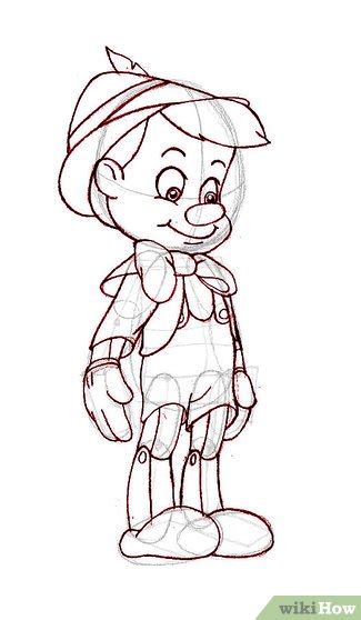Sketch cartoon characters 488websitedesign com. How to Draw Pinocchio: 6 Steps (with Pictures) - wikiHow