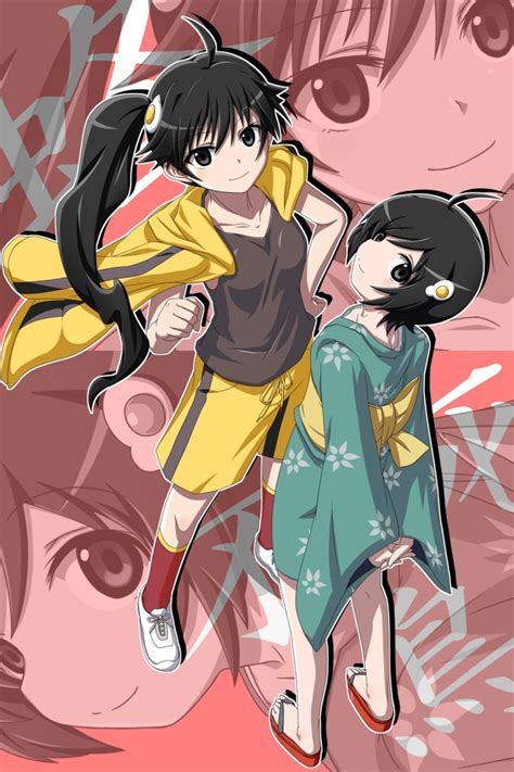 Nisemonogatari Karen Araragi Tsukihi Araragi 640×960 Kawaii Mobile