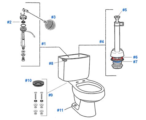 Toilet Repair Kit For Mansfield 160 Beautiful Toilet