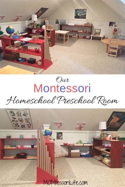 Our Montessori Homeschool Preschool Room Preschool Homeschool Room