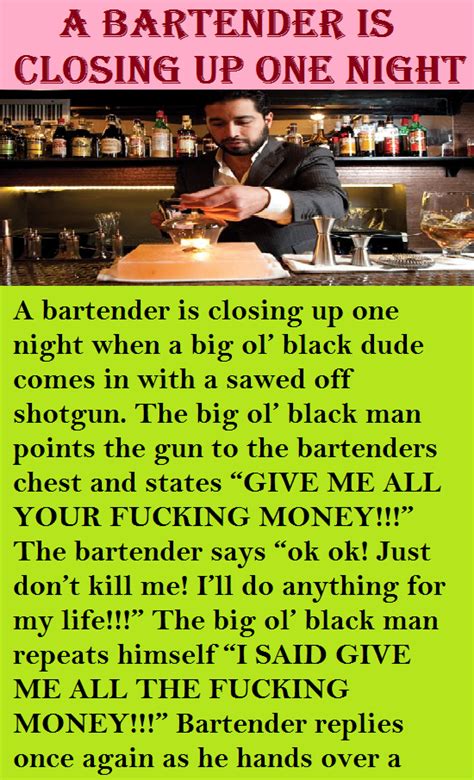 A Bartender Is Closing Up One Night Funny Story Funny Stories