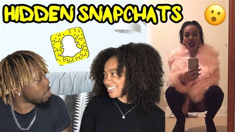Reacting To Girlfriends Hidden Snapchats Youtube