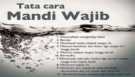 Pengertian, syarat, rukun dan cara pelaksanannya. + Doa Niat dan Tata Cara Mandi Wajib / Junub Yang Benar ...