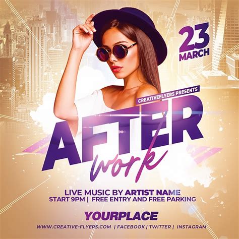 After Work Party Club Flyer Psd Template Creative Flyers