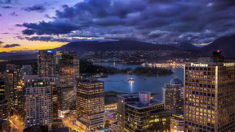 Vancouver City Skyline 1920 X 1080 Hdtv 1080p Wallpaper