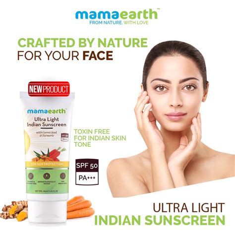 Use Mamaearths Ultra Light Indian Sunscreen With SPF 50 And The