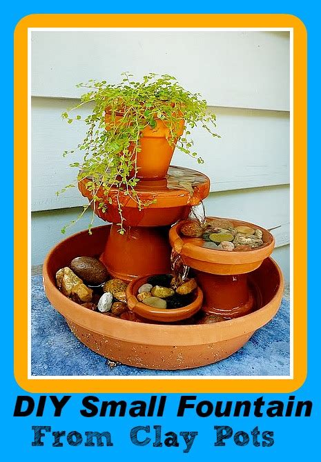 Diy Small Fountain From Clay Pots Diy Fountain Diy Garden Fountains
