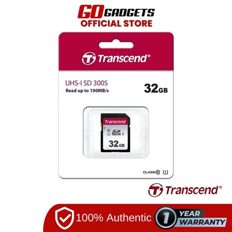 Transcend 32gb Uhs 1 Sd Card Sd300 Class 10 Ts32gsdc300s Go Gadgets Ph