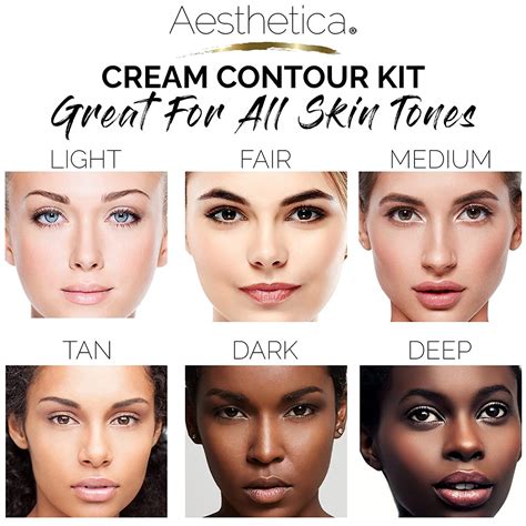 Aesthetica Cosmetics Cream Contour And Highlighting Makeup Kit