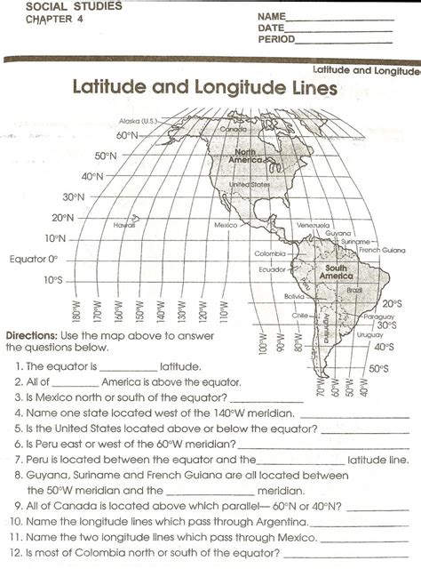 It tells how far from greenwich england anyplace happens to be. Free Printable Latitude And Longitude Worksheets Pdf - kidsworksheetfun