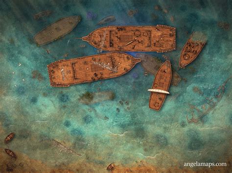 Ship Graveyard Angela Maps Free Static And Animated Battle Maps