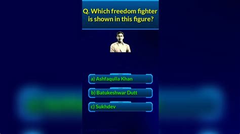 Identify The Freedom Fighter Quiz Freedom Fighters Of India Quiz General Knowledge Quiz