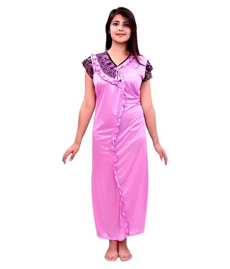 Buy Glossia Satin Nighty And Night Gowns Online At Best Prices In India Snapdeal