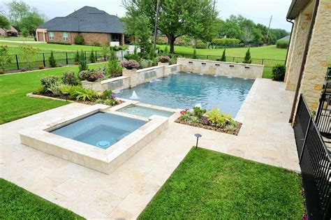 Pools And Spas Gallery Custom Inground Pools In Houston Backyard Pool