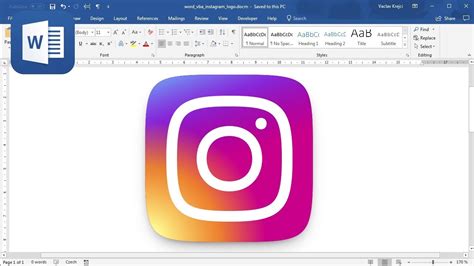 How To Create Instagram Logo In Microsoft Word
