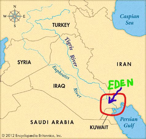 Garden Of Eden Bible Map