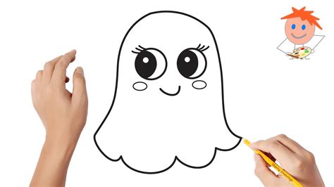 How To Draw A Ghost Easy Drawings Youtube