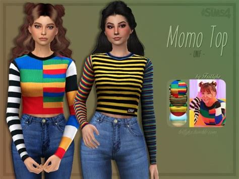 Momo Top By Trillyke At Tsr • Sims 4 Updates Sims 4 Clothing Sims 4