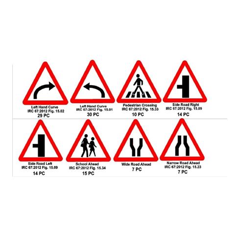 Acp Sheet Reflective Triangle Traffic Sign Board For Highway Board