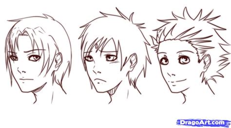 Before beginning to draw anime. How to Draw Short Hair, Step by Step, Anime Hair, Anime ...
