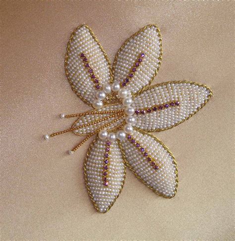 larissa borodich pearls purl rhinestones pearl embroidery tambour embroidery bead