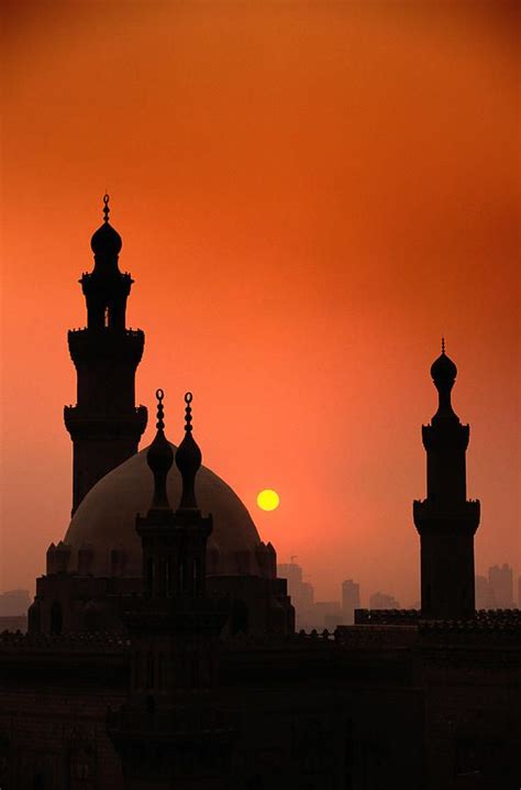 Mosques And Sunset In Cairo Egypt By Glen Allison Cairo Egypt Egypt