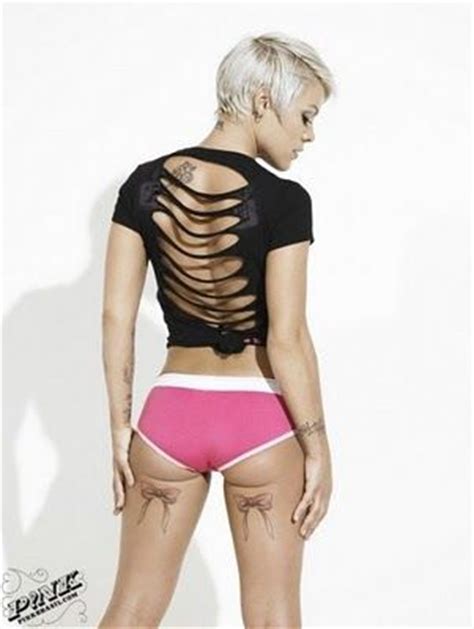 Singer Pink Makes Bow Tattoos Look Sexy Body Art Pinterest Sexy Bow Tattoos And Bow Ties