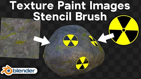 Texture Paint With Images Stencil Brush Blender Tutorial Youtube