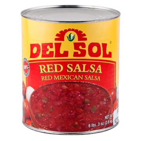 Freezer bags, plastic containers, and mason jars are all good options for freezing salsa. Del Sol Red Mexican Salsa #10 Can
