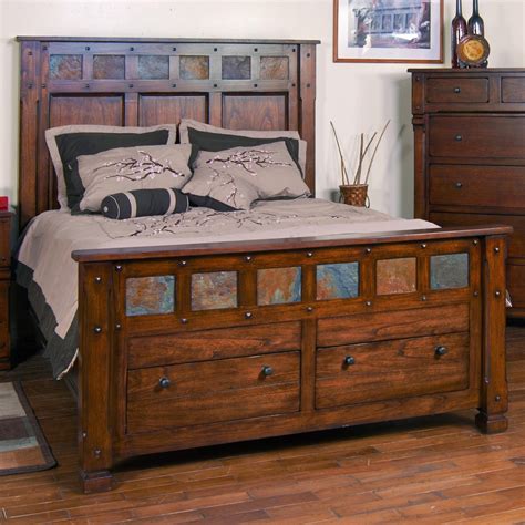 King Storage Bed With Slate By Sunny Designs Wolf And Gardiner Wolf Furniture