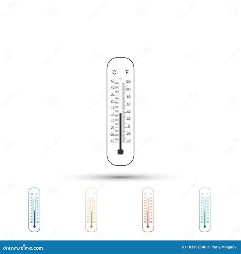 Celsius Fahrenheit Thermometers Showing Hot Cold Stock Vector Royalty Aca