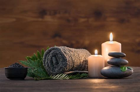 1280x1024px 720p Free Download Hot Stone Massage Green Fern Candles Woiden Green Towel