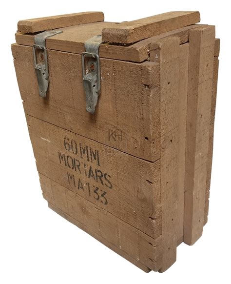 War And Military Prop Hire 60mm Mortar Wood Crate Keeley Hire