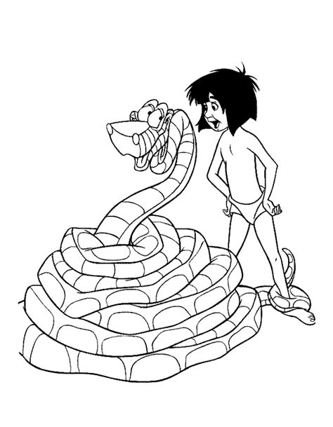 Free printable jungle book coloring pages for kids that you can print out and color. tekeningen junglebook