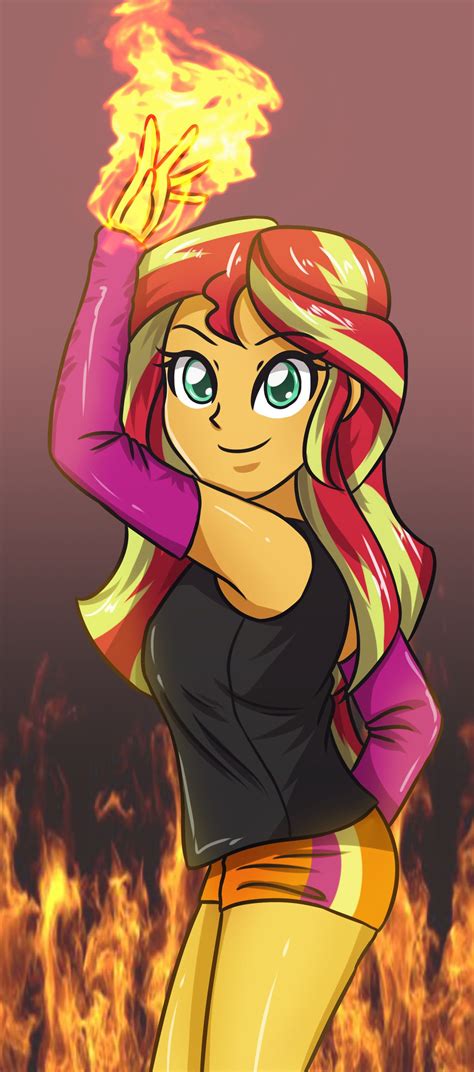 Sunset Shimmer Fire By Sumin6301