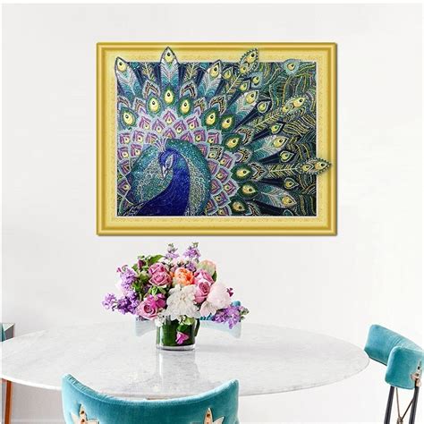 Special Majestic Peacock Diamond Art Kit For Adults Paint By Diamonds