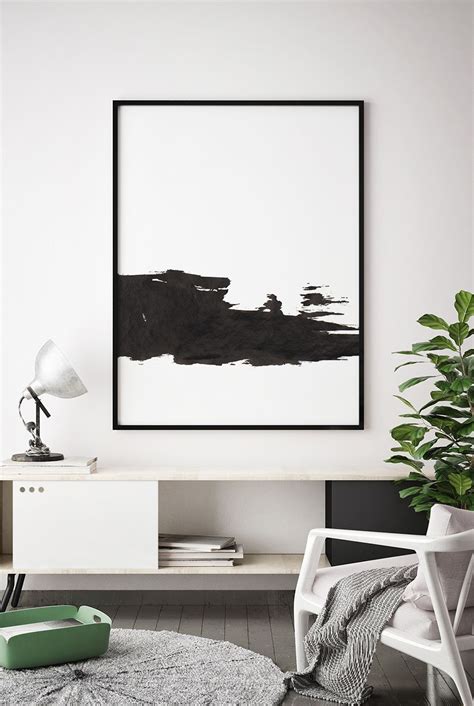 So there's no need to wait for shipping! Black and White Print, Printable Minimalist, Black and ...