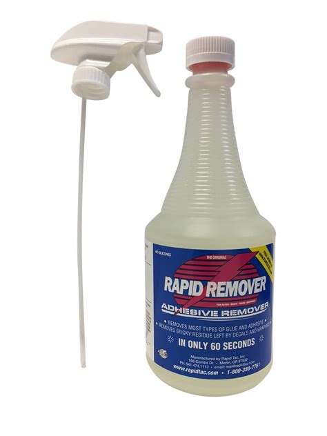 Rapid Remover Vinyl Letter Remover 32 Oz Bottle With Sprayer Adhesive