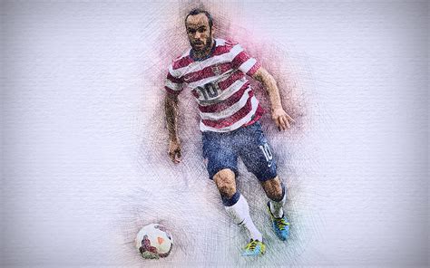 Landon Donovan Usa Football Team Artwork Soccer Donovan