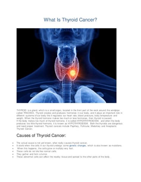 Causes And Types Of Thyroid Cancer Dr Vijay Anand Reddy Oncologist India