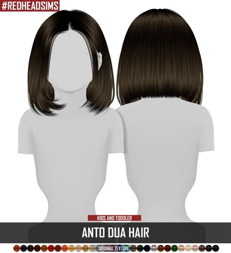 Sims 4 Hairs ~ Coupure Electrique Anto S Dua Hair