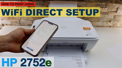 HP DeskJet 2752e WiFi Direct Printing, Direct Connection Between