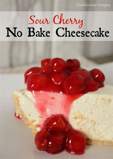 A plain vanilla cheesecake made with cream cheese, sour cream and a touch of gelatin, it's quite so a no bake cheesecake needs to turn to something else, like gelatin. Sour Cherry No Bake Cheesecake