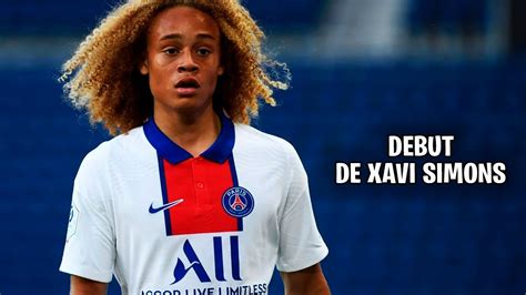 ASÍ FUE EL DEBUT DE XAVI SIMONS CON EL PSG - YouTube
