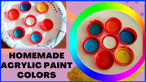Homemade Diy Acrylic Paint Colors How To Make Acrylic Paint At Home