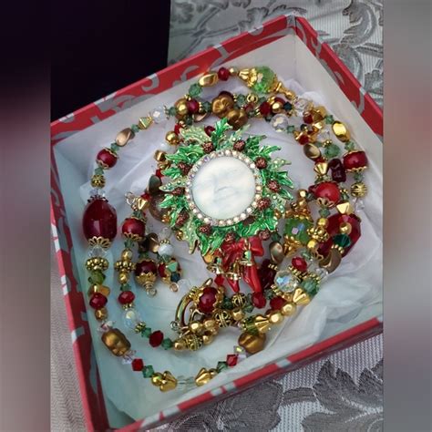 Kirks Folly Jewelry Extremely Rare Christmas Wreath Kirks Folly